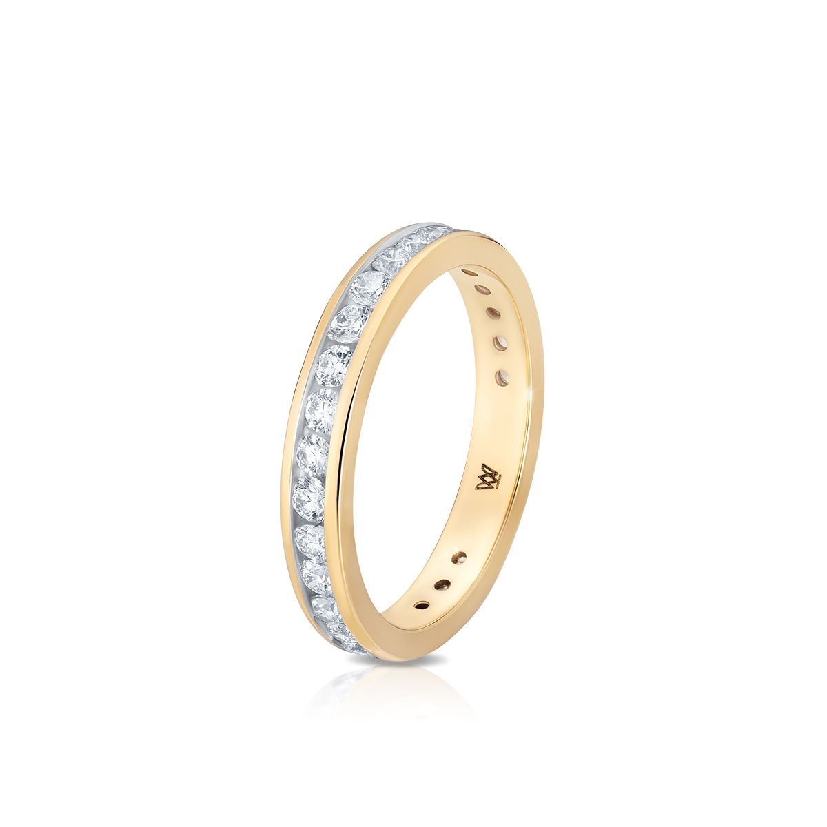 Pierścionek złoty z diamentami