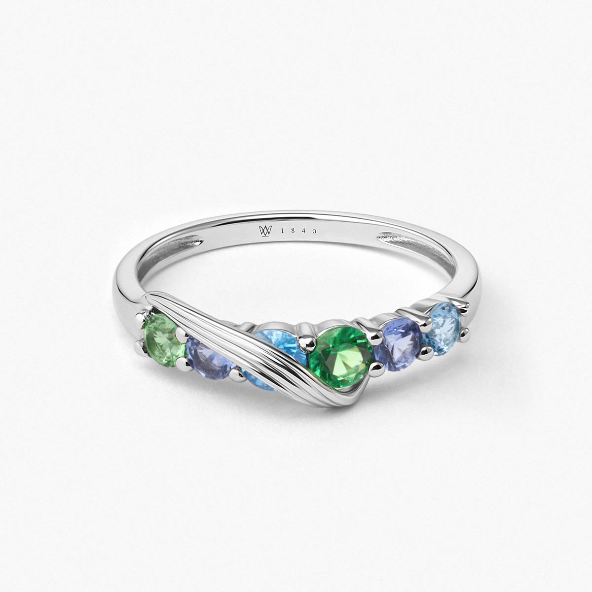 Pierścionek srebrny KOI