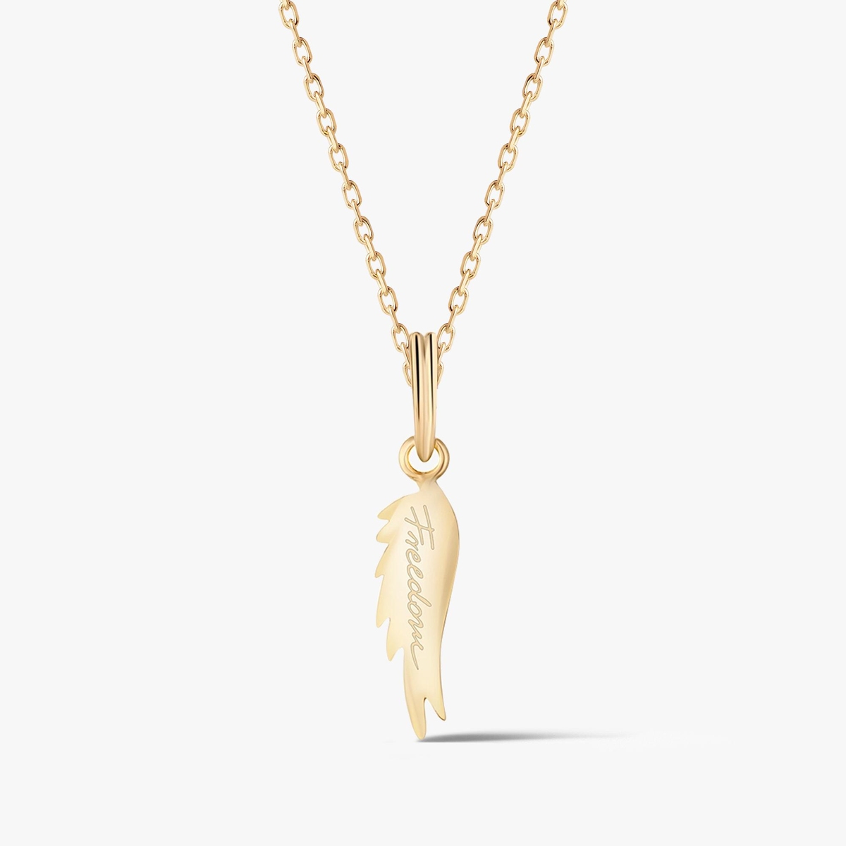 Wisiorek srebrny pozłacany skrzydło Freedom