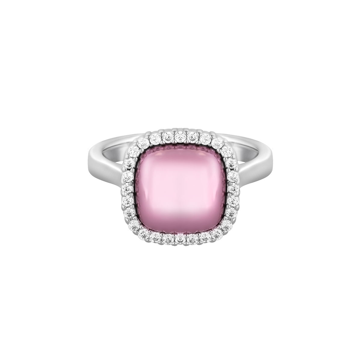 Pierścionek Pink Square Princess Club