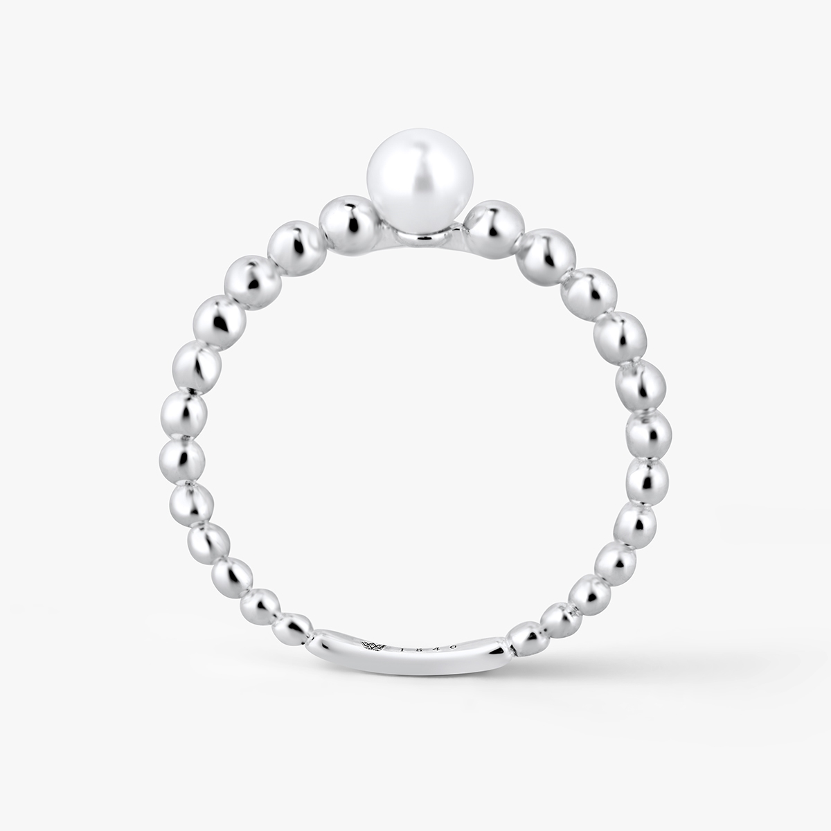 Pierścionek srebrny z perłą