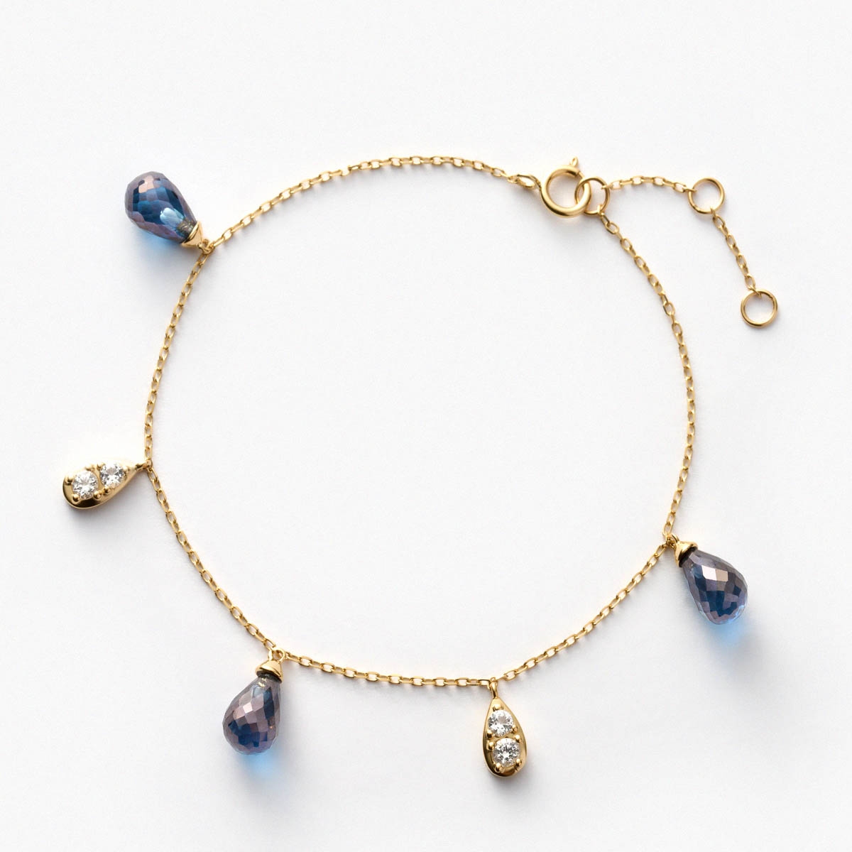 Bransoleta złota Kwiaty Nocy Bratki