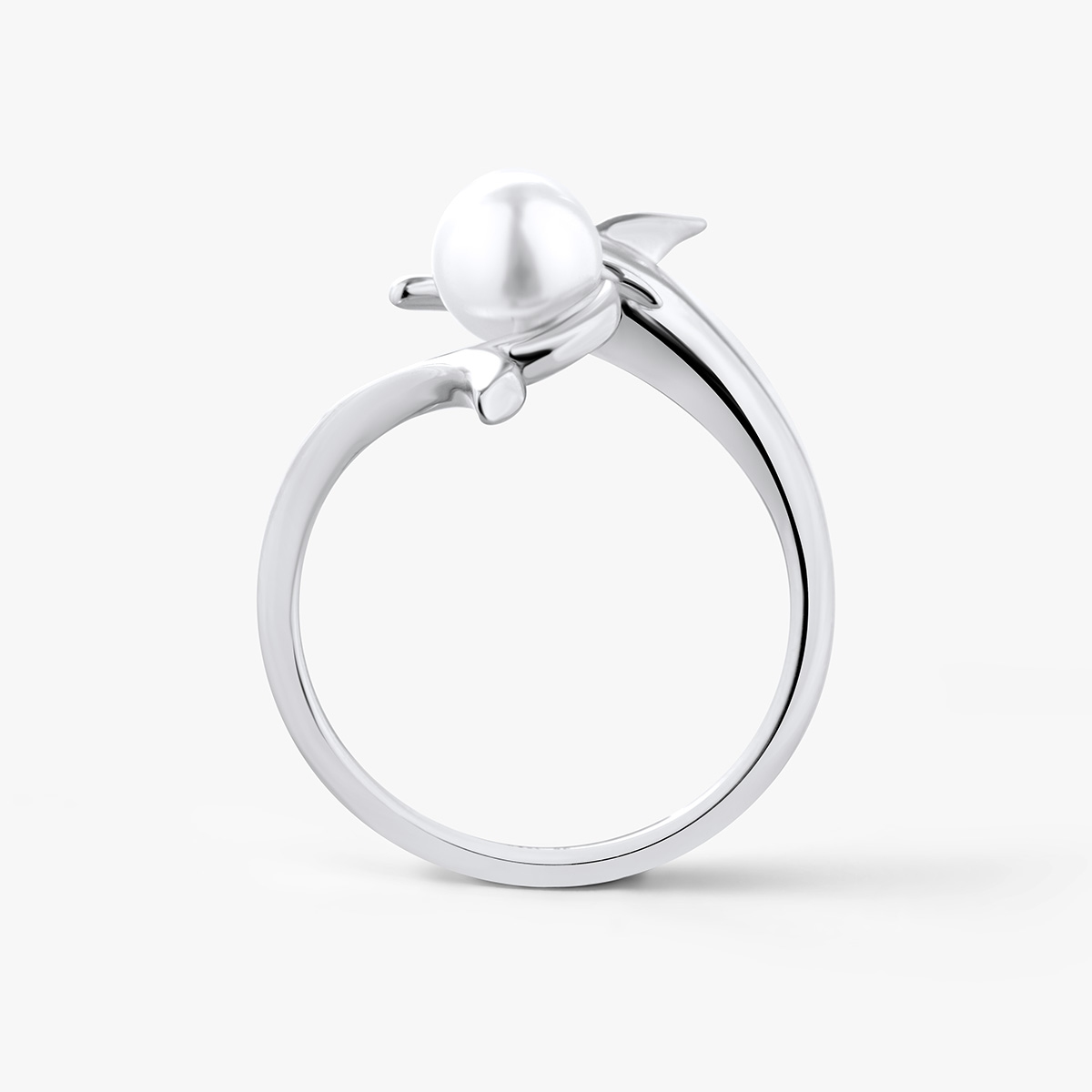 Pierścionek srebrny z perłą