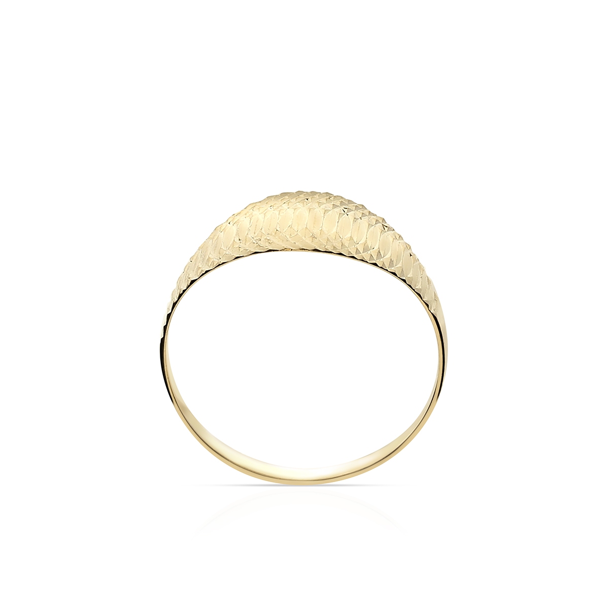 Sygnet złoty fakturowany