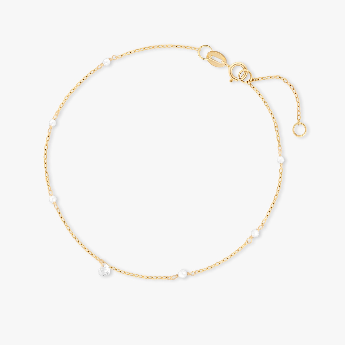 Bransoleta złota na nogę