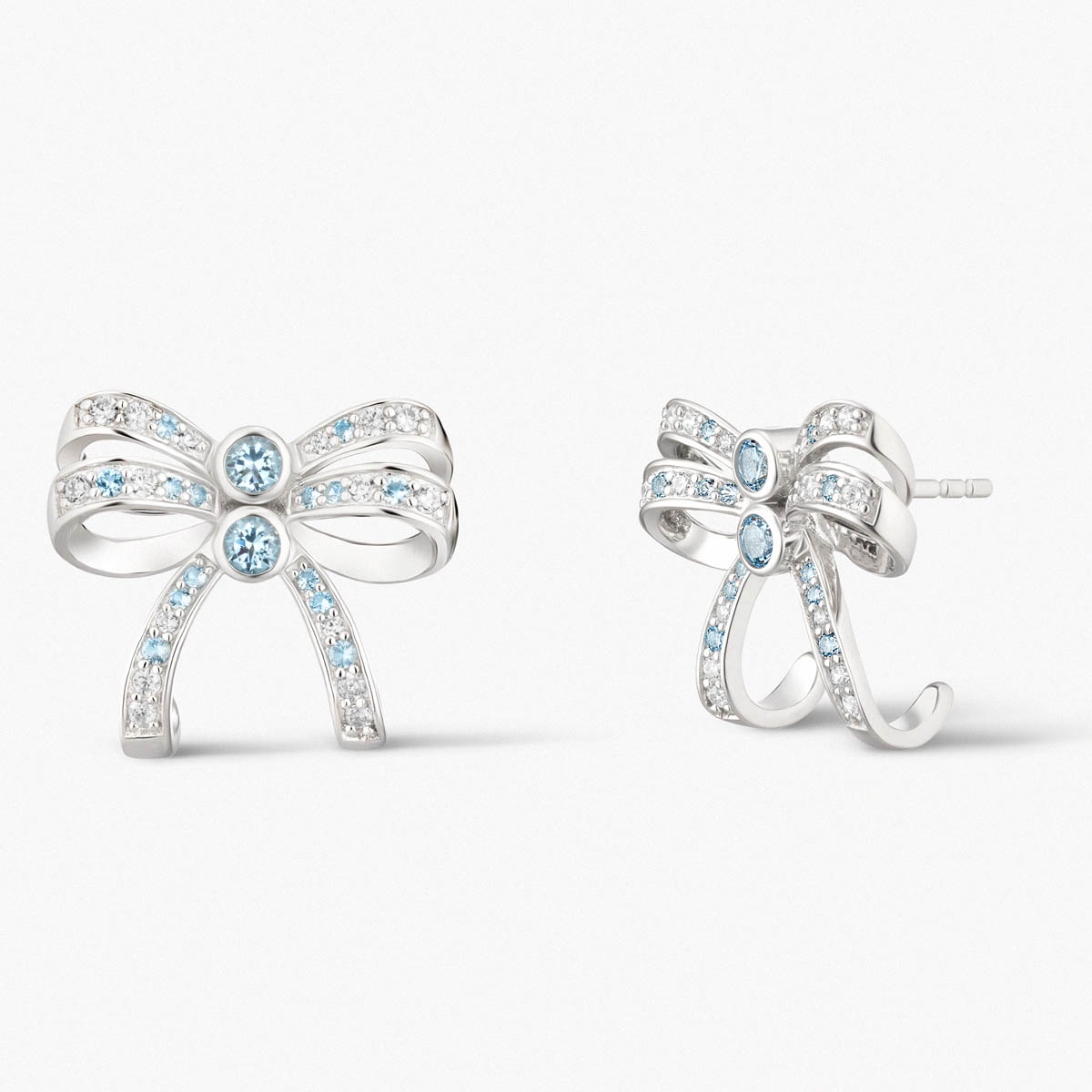 Kolczyki srebrne Balerina