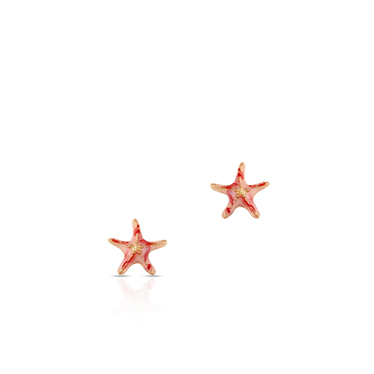 Kolczyki złote rozgwiazdy Santorini