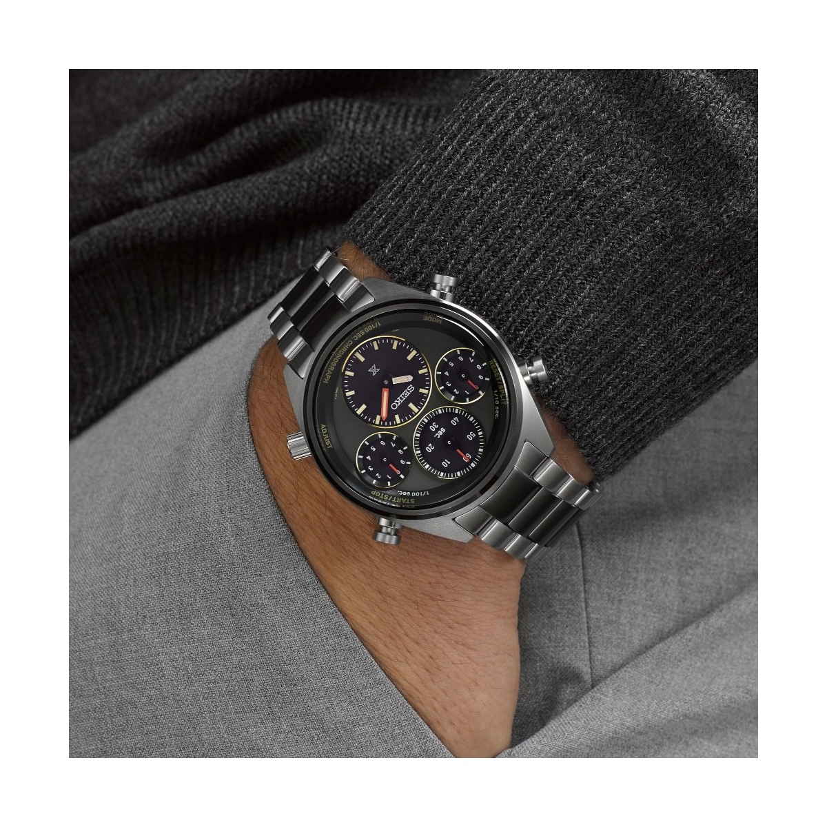 ZEGAREK SEIKO PROSPEX SPEEDTIMER SOLAR ONE HUNDRETH OF A SECOND LIMITED EDITION