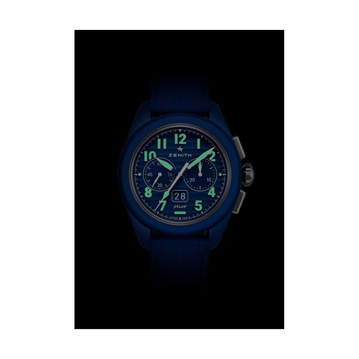 ZEGAREK ZENITH PILOT BIG DATE FLYBACK 160TH ANNIVERSARY EDITION