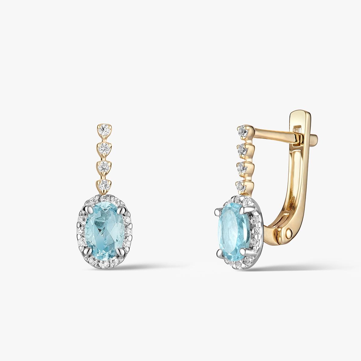 Kolczyki złote Maria Antonina