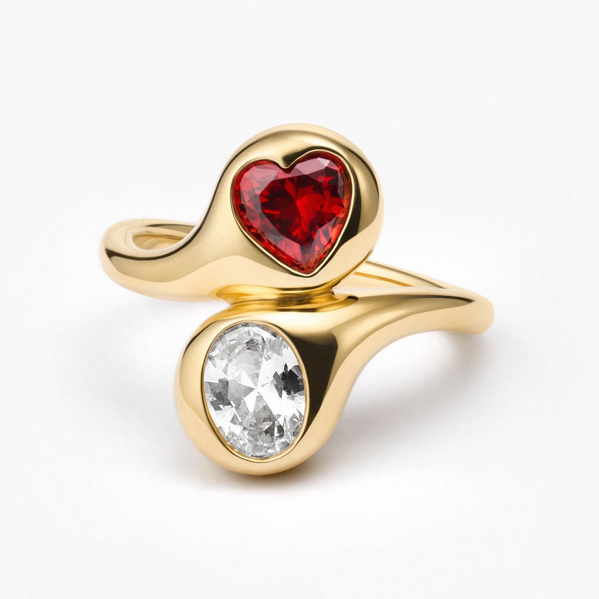 Pierścionek srebrny Czułość