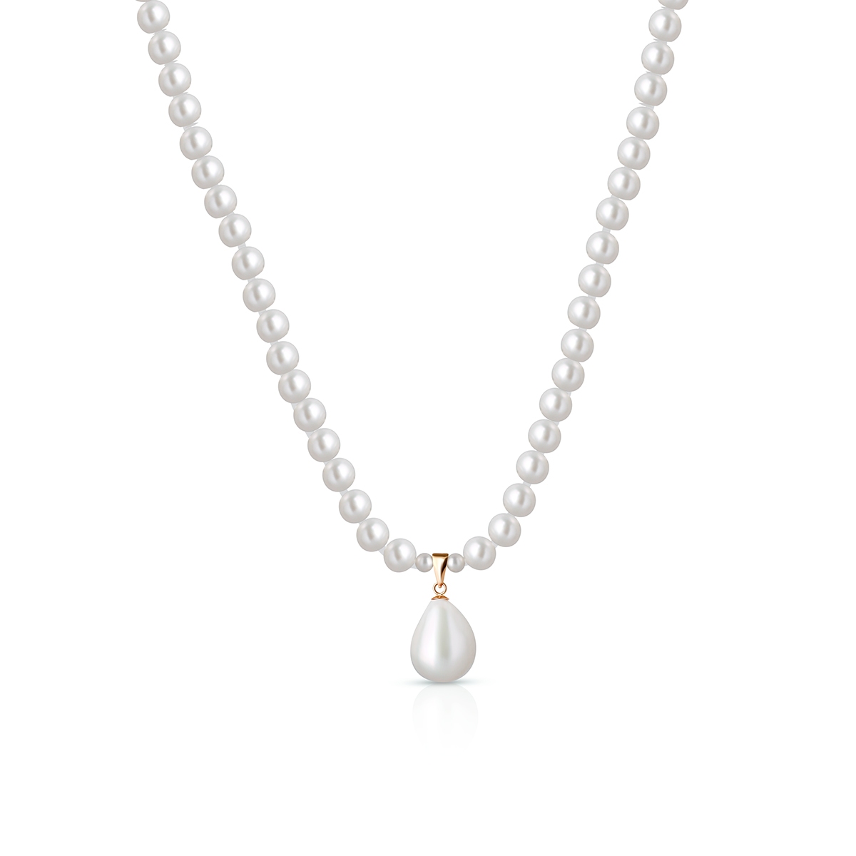 Naszyjnik złoty z perłami