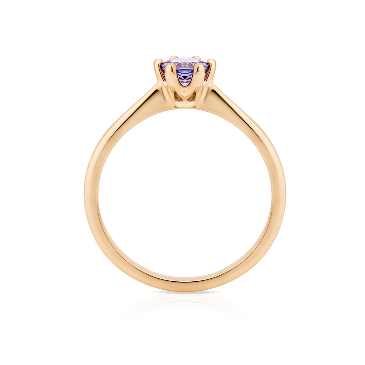 Pierścionek złoty z tanzanitem