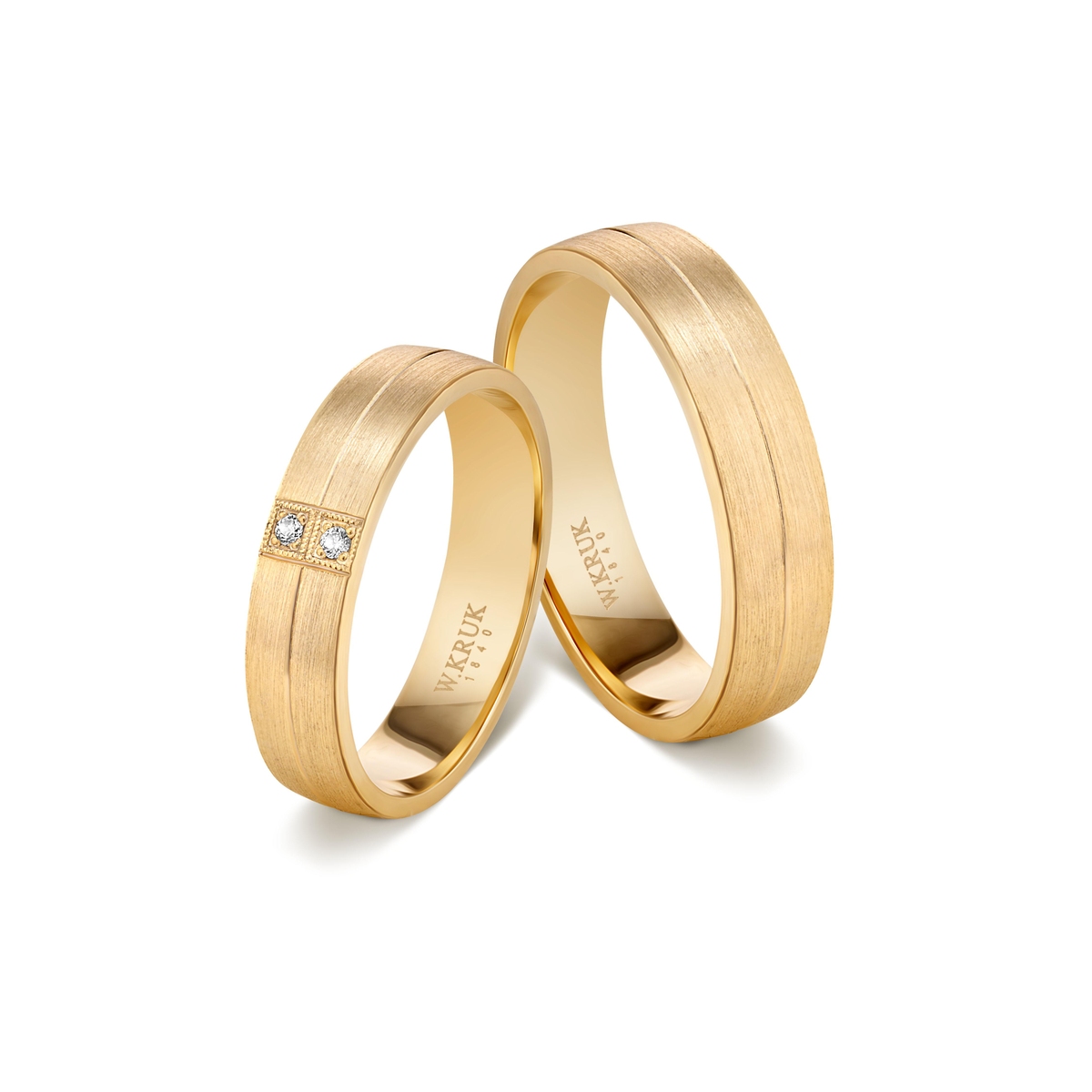 Obrączka złota FORTUNATA