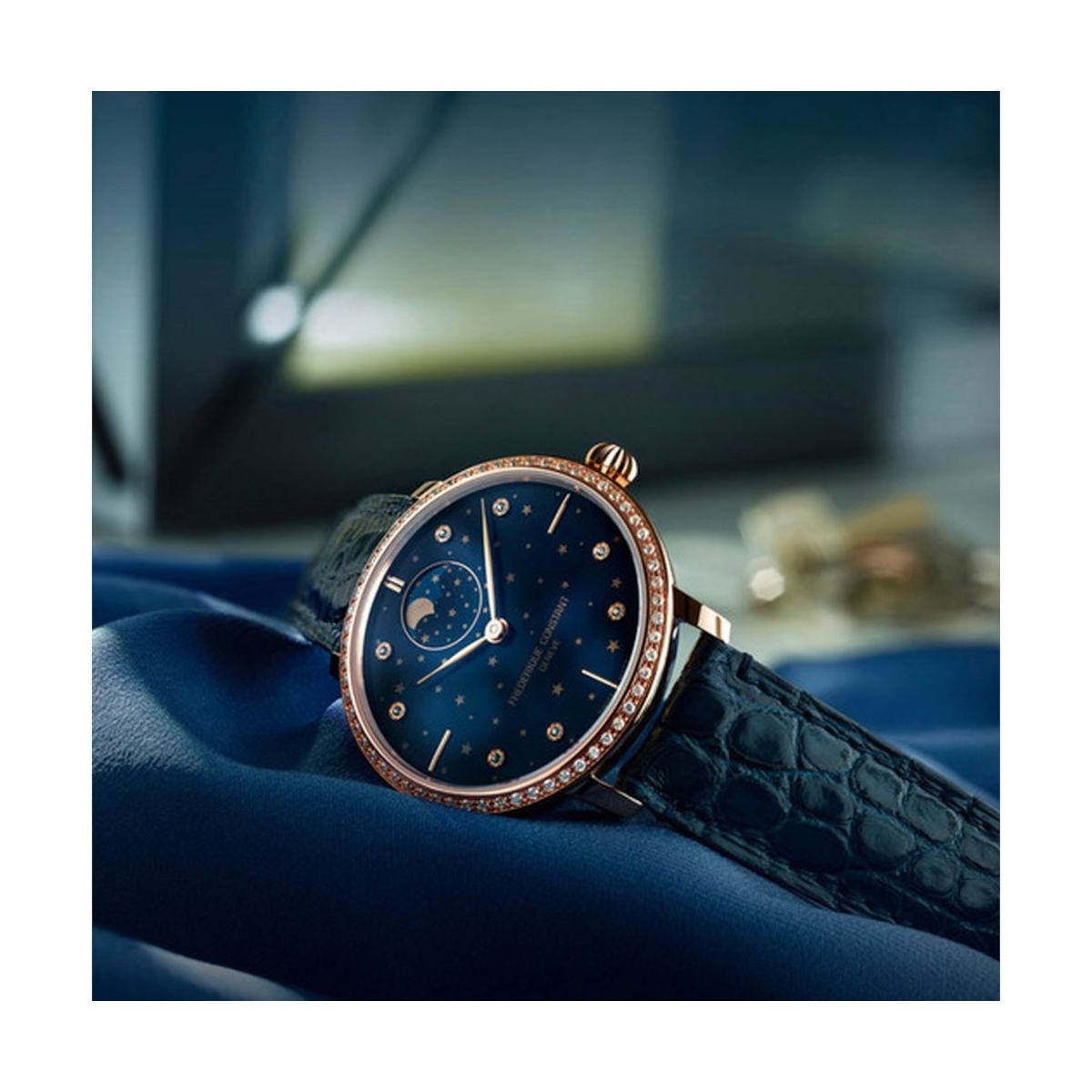 ZEGAREK FREDERIQUE CONSTANT MANUFACTURE SLIMLINE MOONPHASE STARS