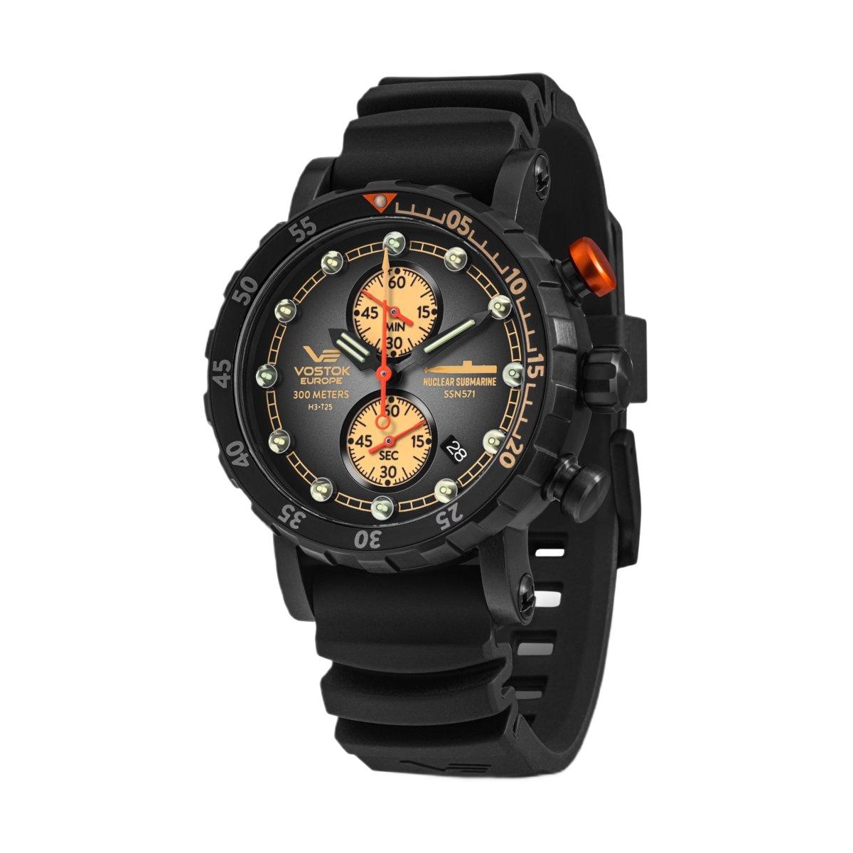 ZEGAREK VOSTOK EUROPE SSN-571 NUCLEAR SUBMARINE CHRONO