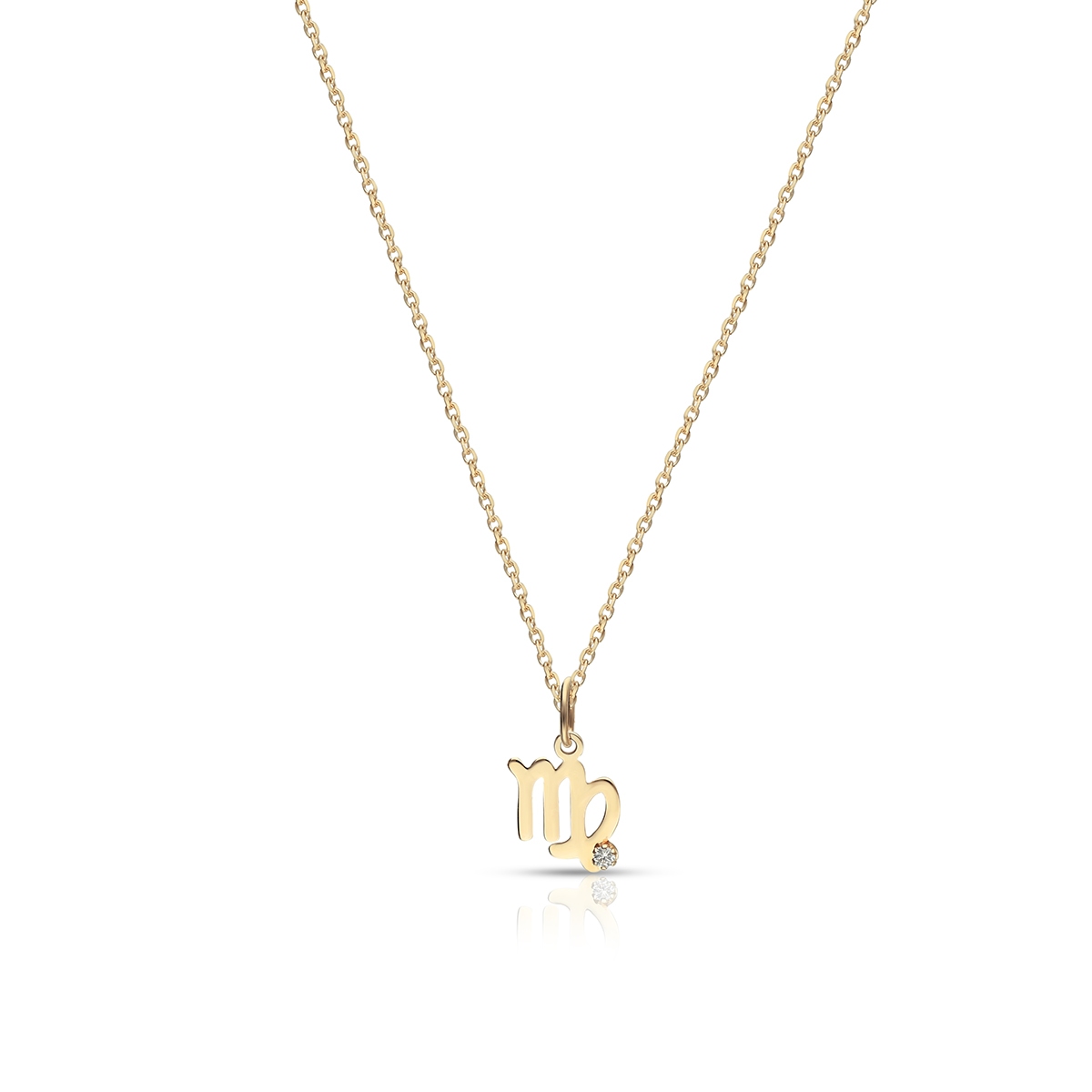 Wisiorek złoty Zodiak Panna