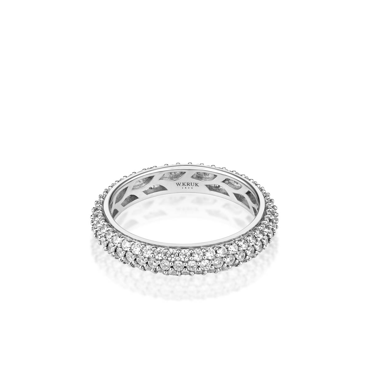 Pierścionek srebrny z cyrkoniami Emblems