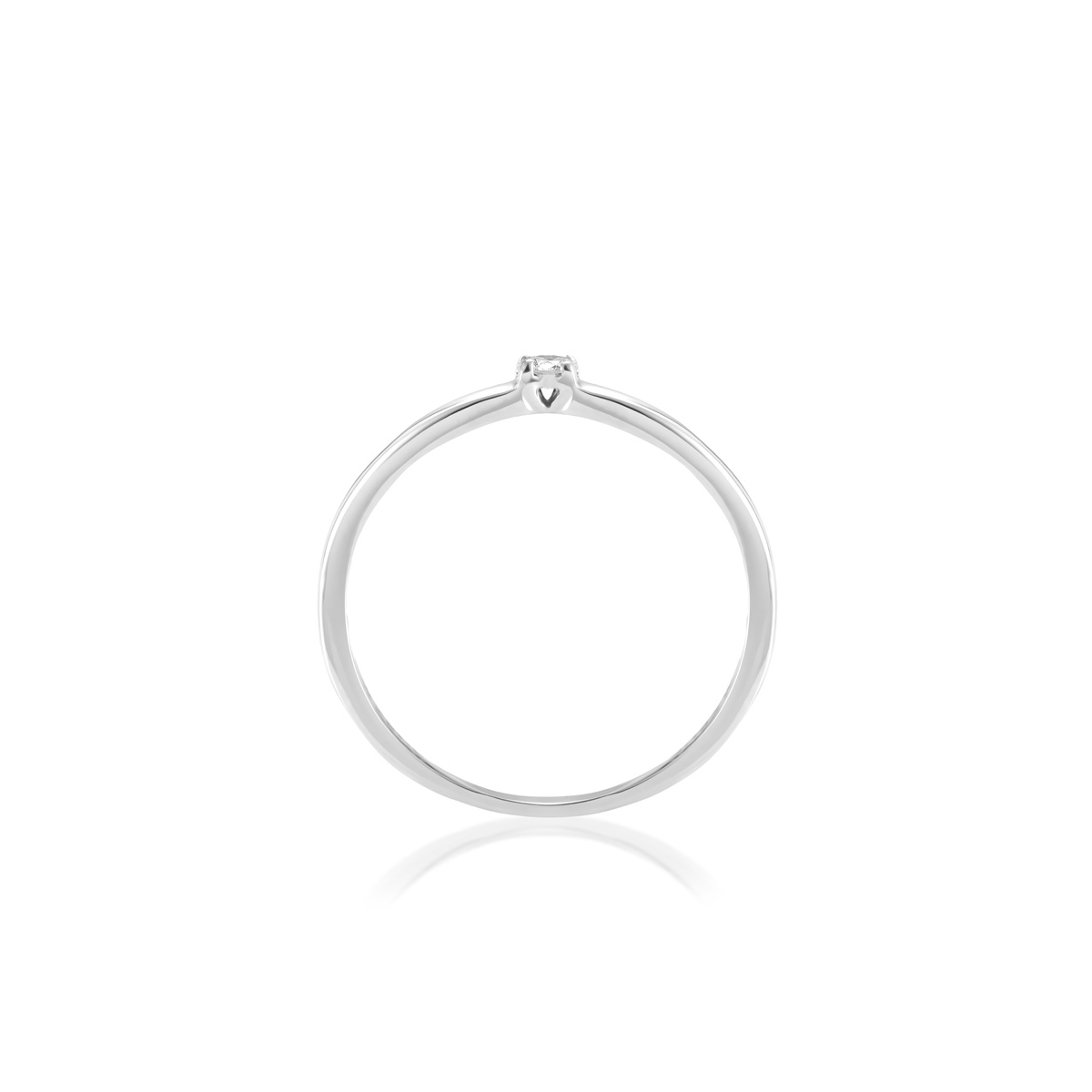 Pierścionek zaręczynowy złoty Szczęśliwy