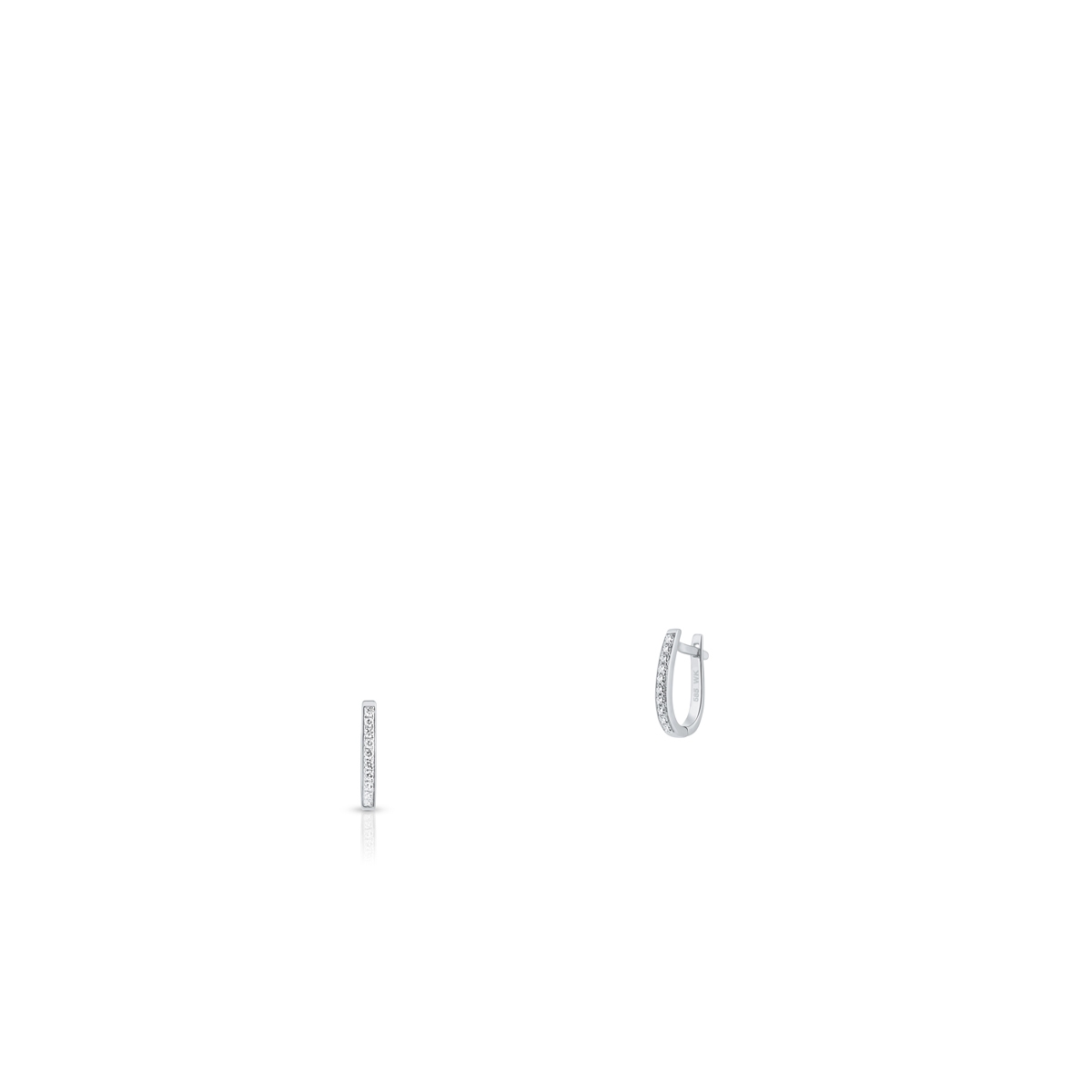 Kolczyki białe złoto z brylantami