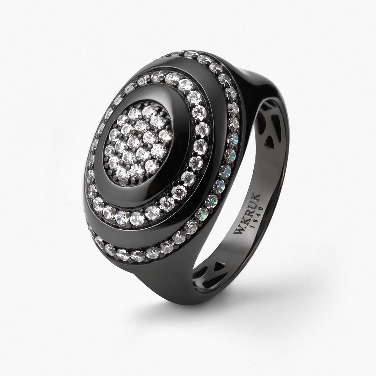 Pierścionek srebrny Meteory