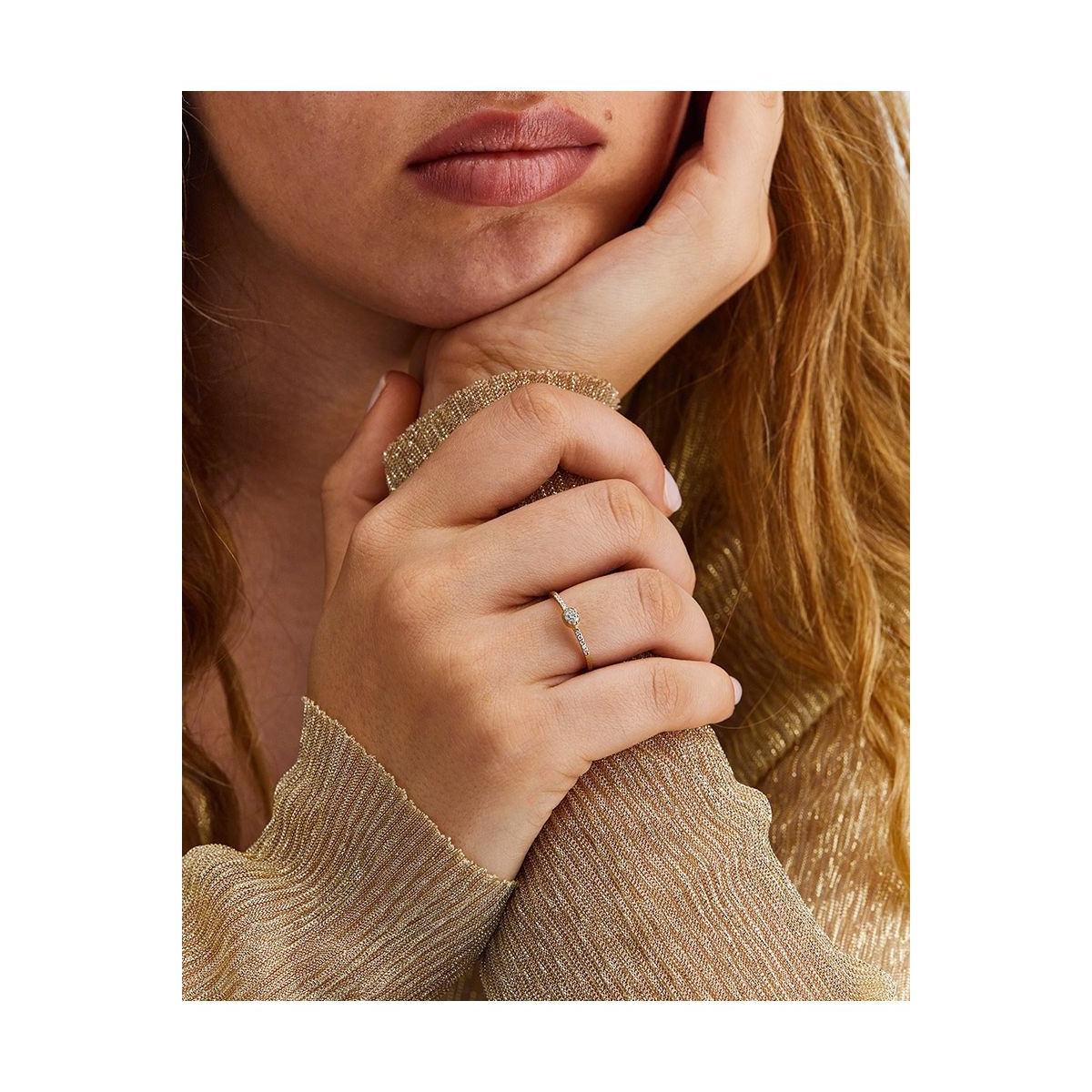 Pierścionek złoty Nanis