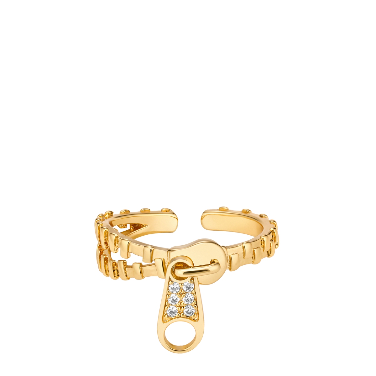 Pierścionek z motywem suwaka Basics