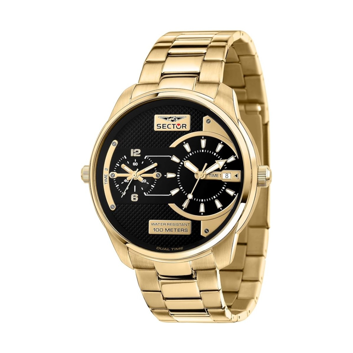 ZEGAREK SECTOR OVERSIZE DUAL TIME