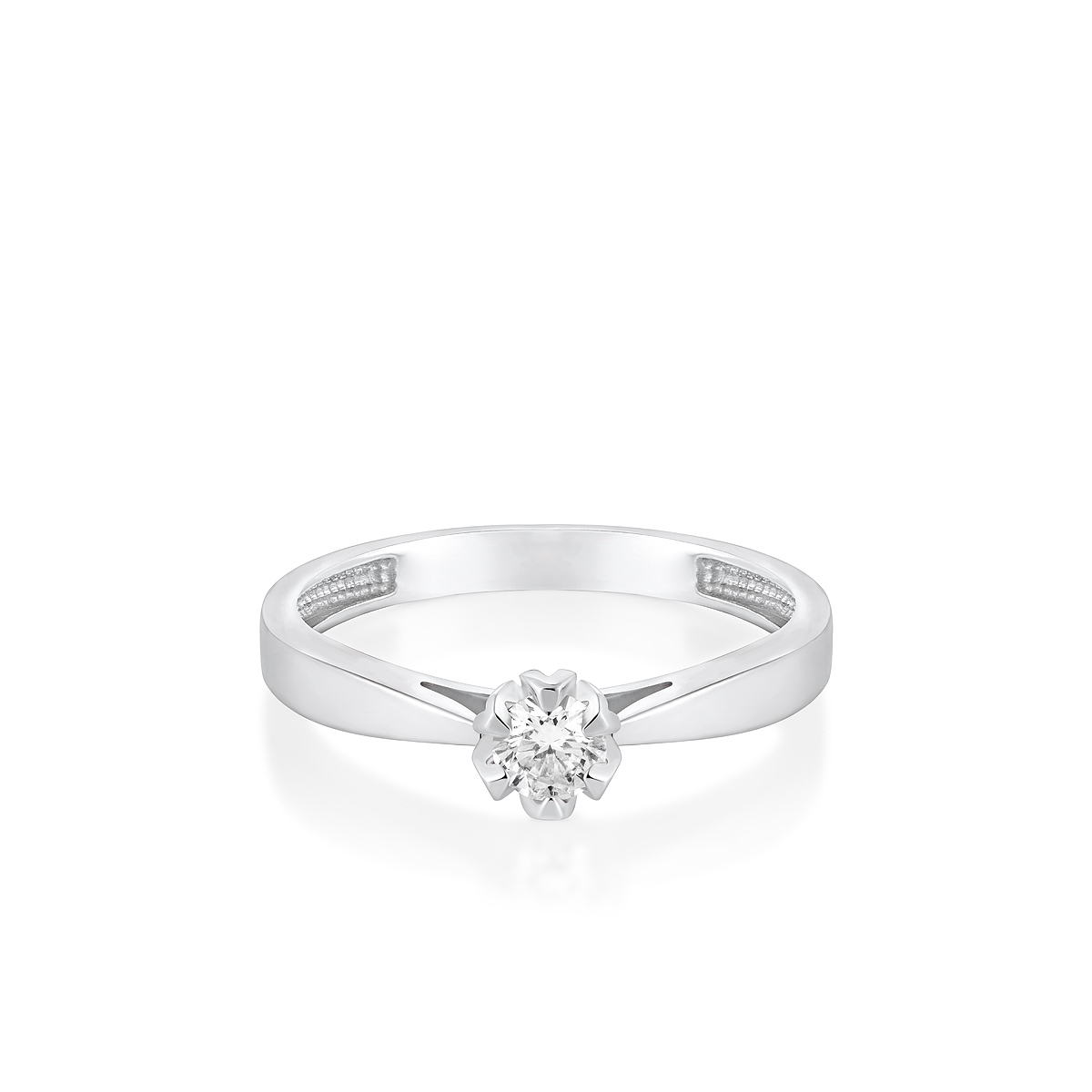 Pierścionek zaręczynowy złoty Romantyczny