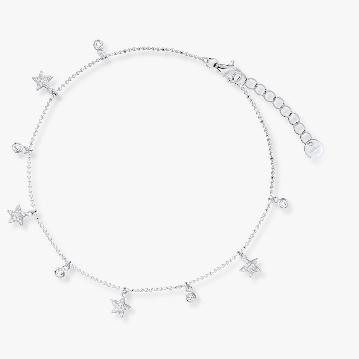 Bransoleta srebrna na nogę