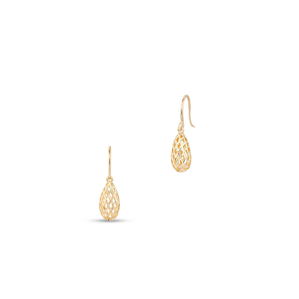 Kolczyki złote ażurowe