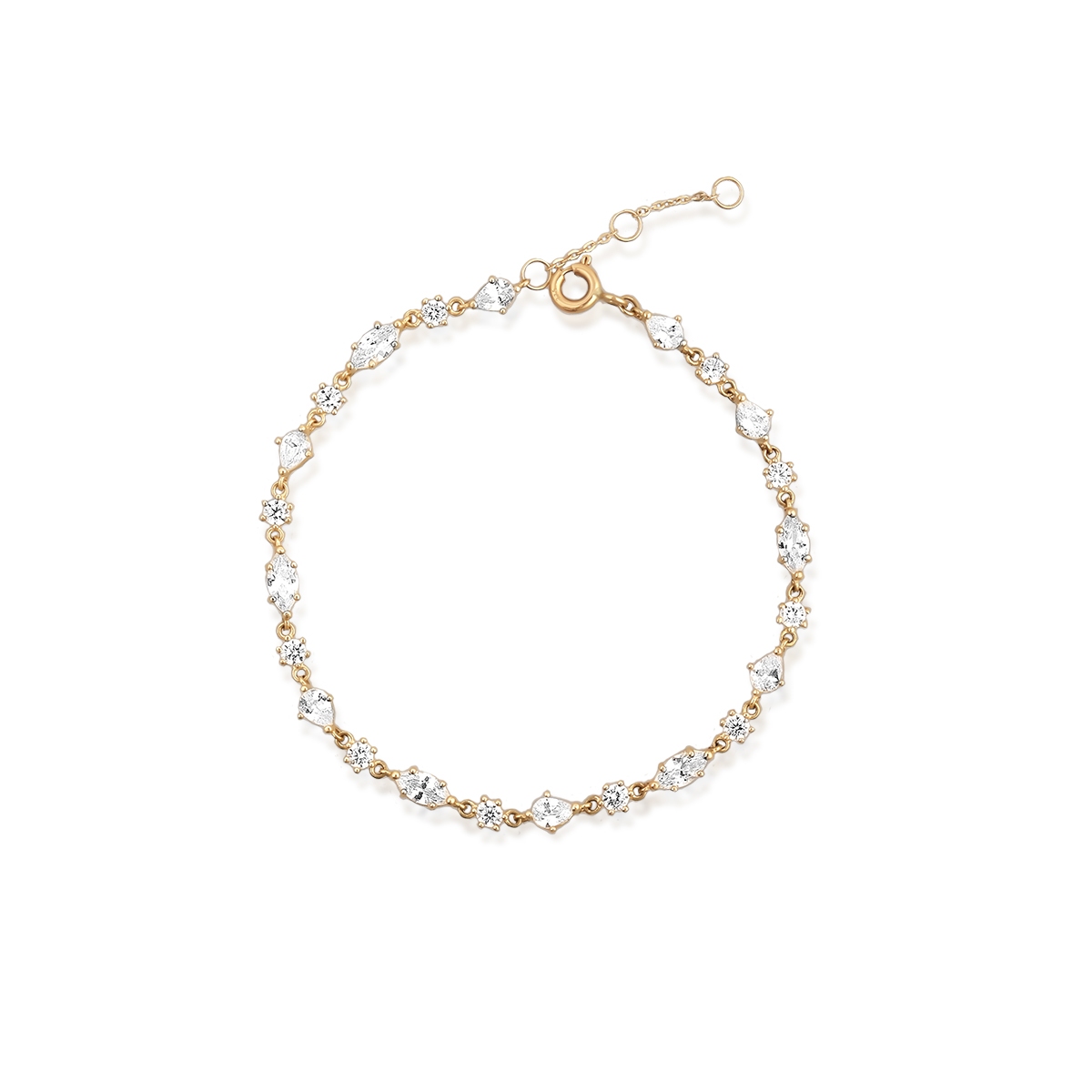 Bransoleta złota z cyrkoniami Ceremonials