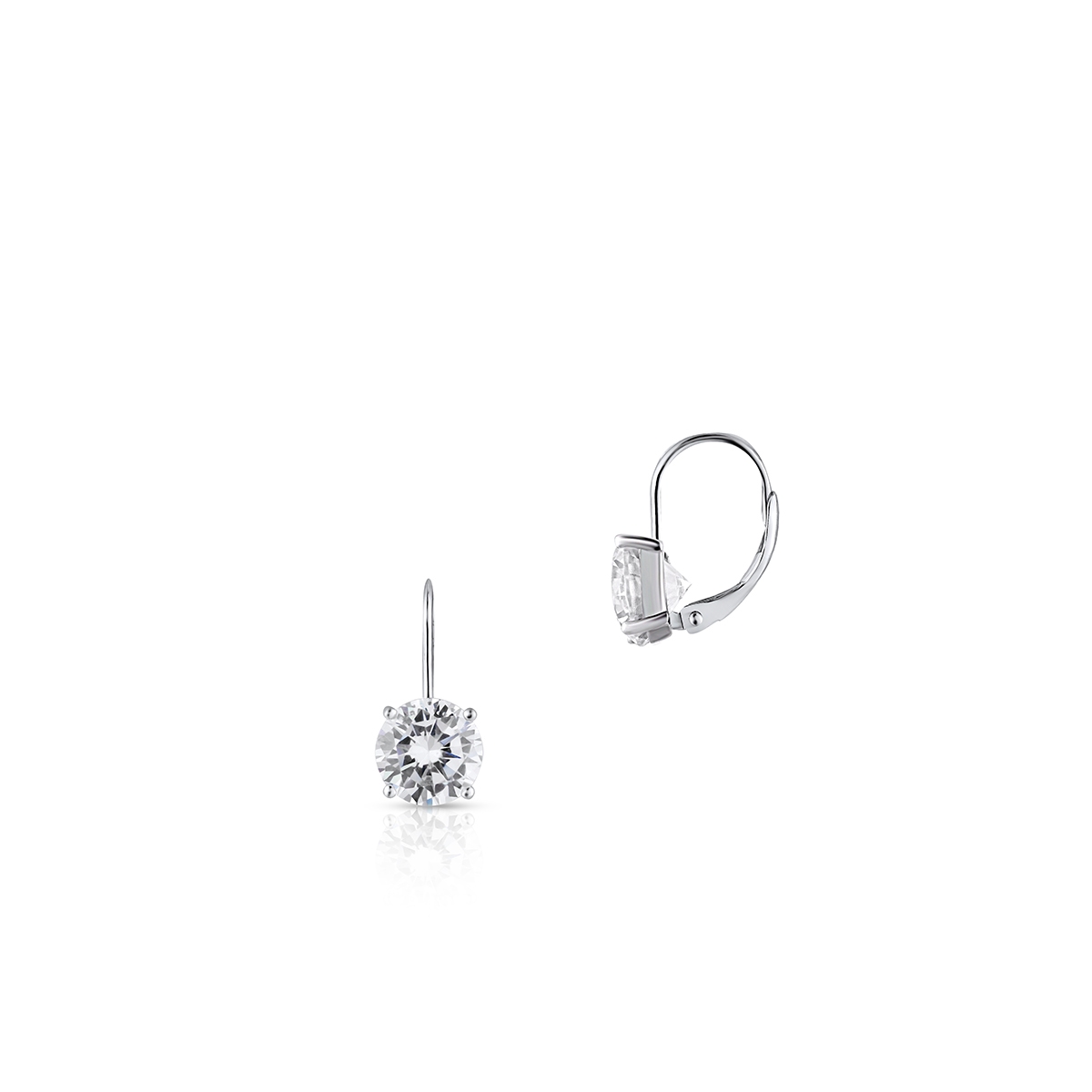 Kolczyki srebrne z cyrkoniami