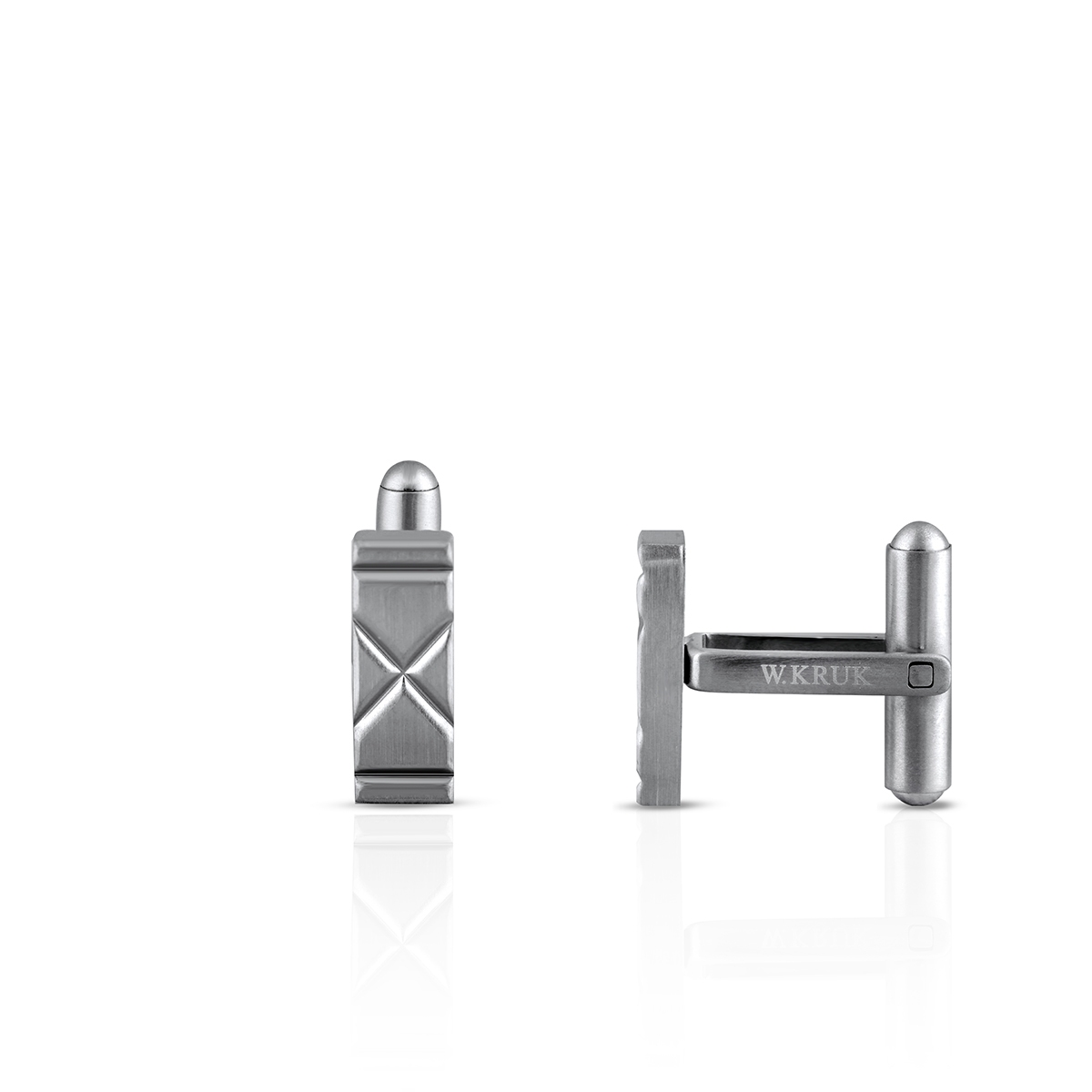 Spinki do koszuli stalowe W.KRUK