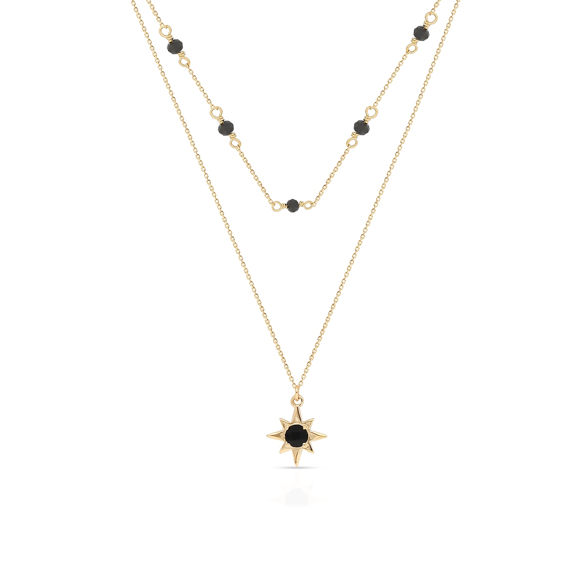 Naszyjnik złoty z cyrkoniami