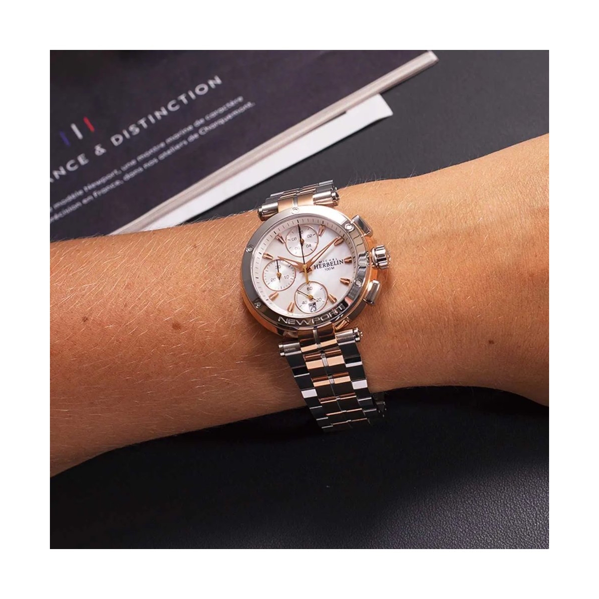 ZEGAREK HERBELIN NEWPORT CHRONOGRAPH