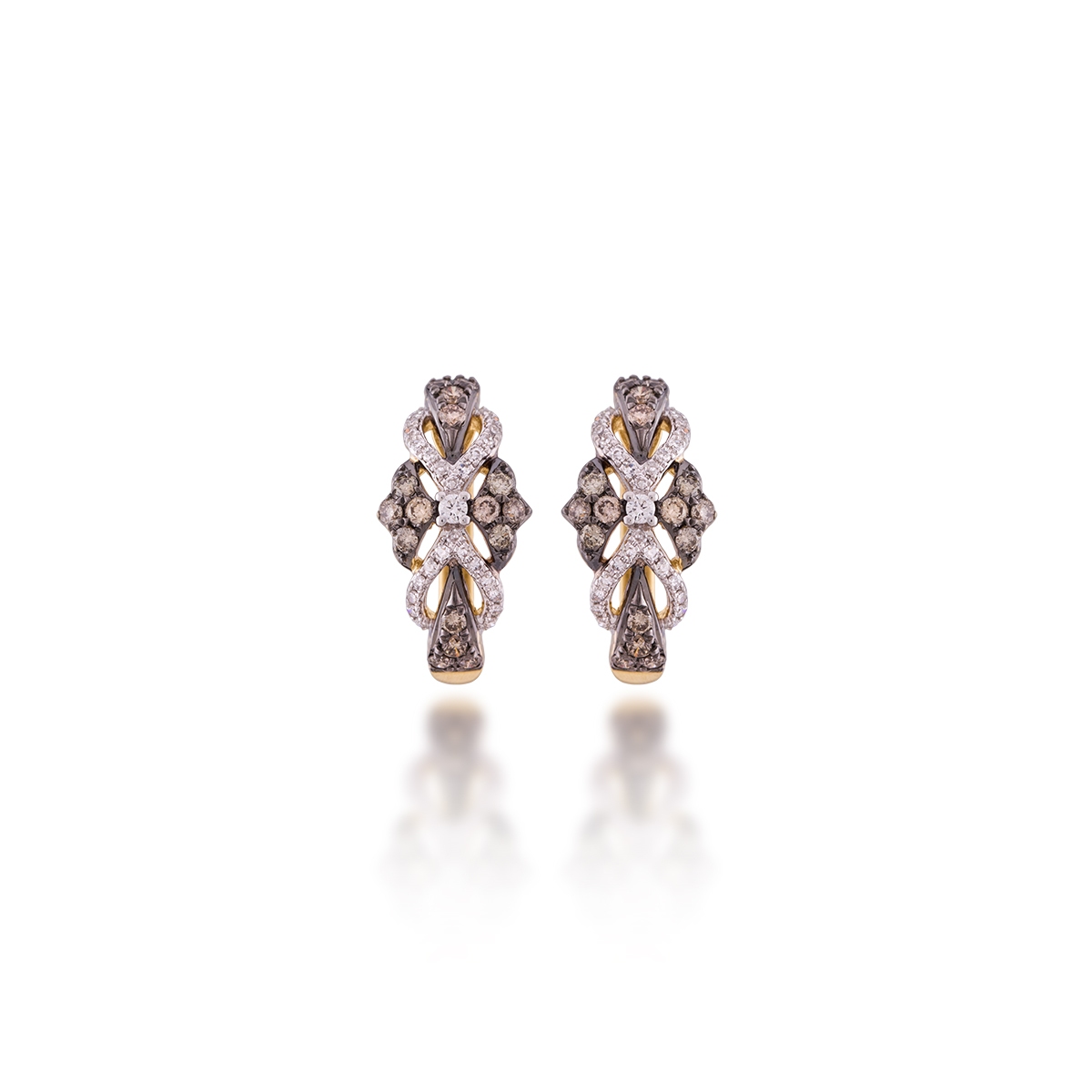 Kolczyki złote Anna Karenina