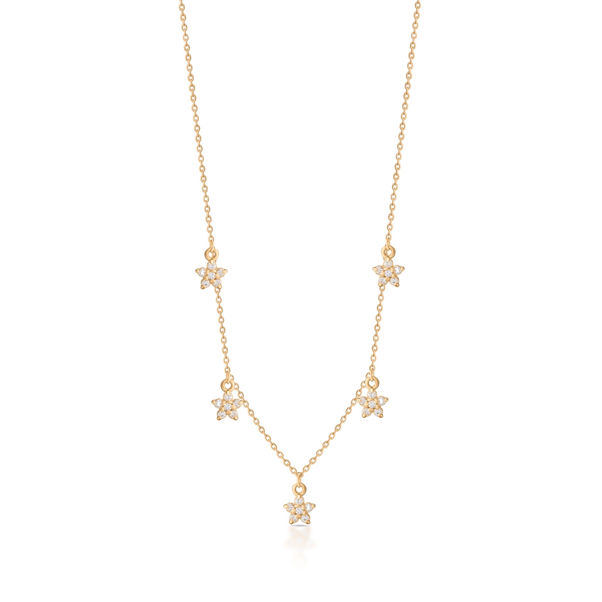 Naszyjnik złoty gwiazdki