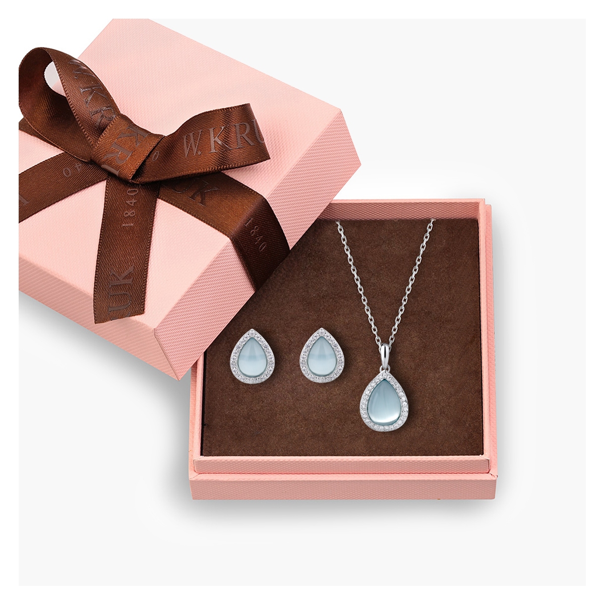 KOMPLET BŁĘKITNE KROPLE