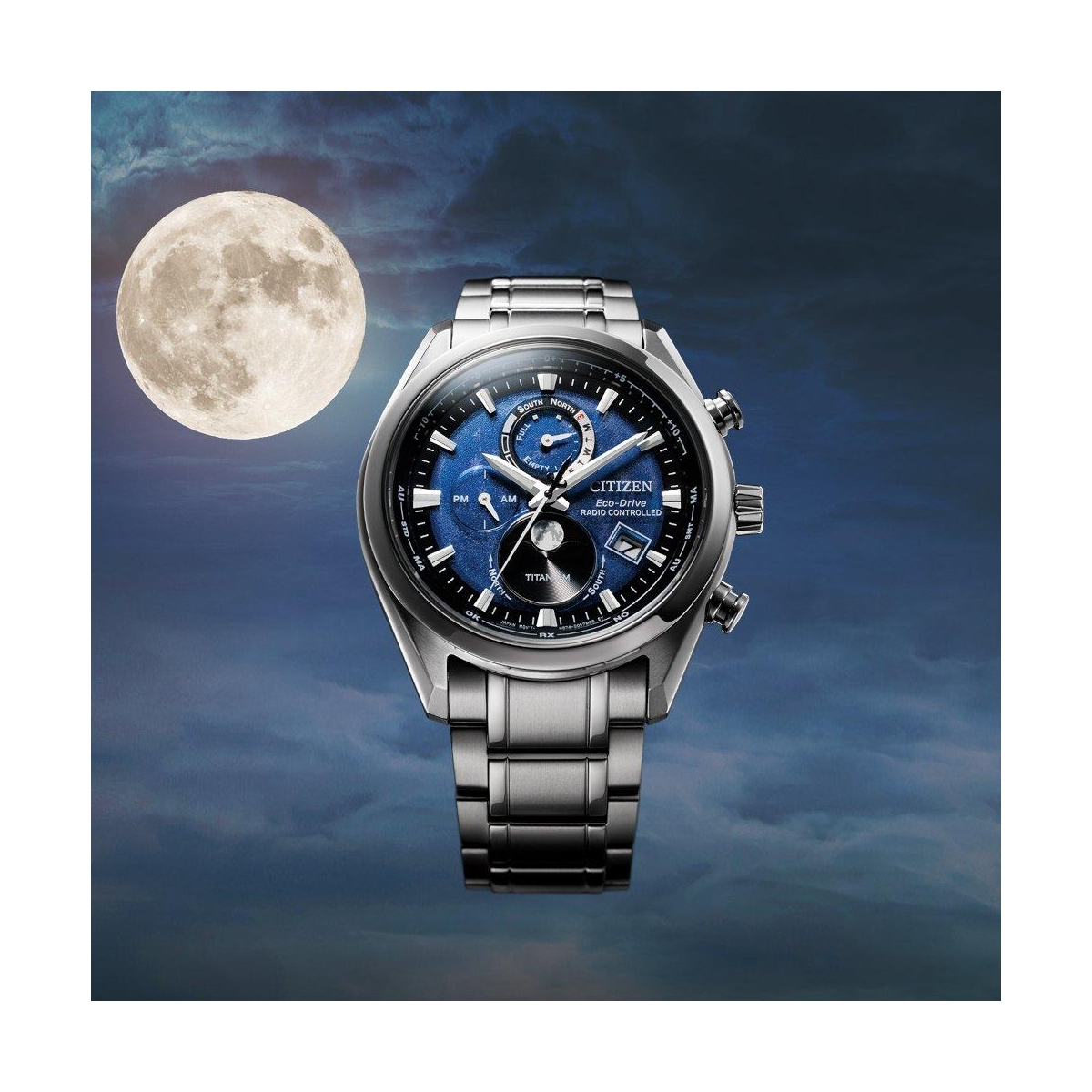 ZEGAREK CITIZEN TSUKI-YOMI RADIO CONTROLLED MOONPHASE