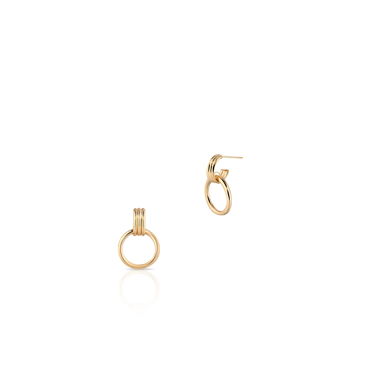 Kolczyki złote koła