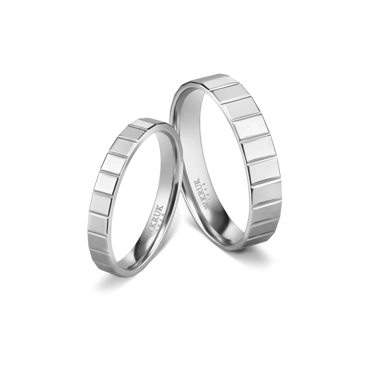 Komplet obrączek złotych MIRROR