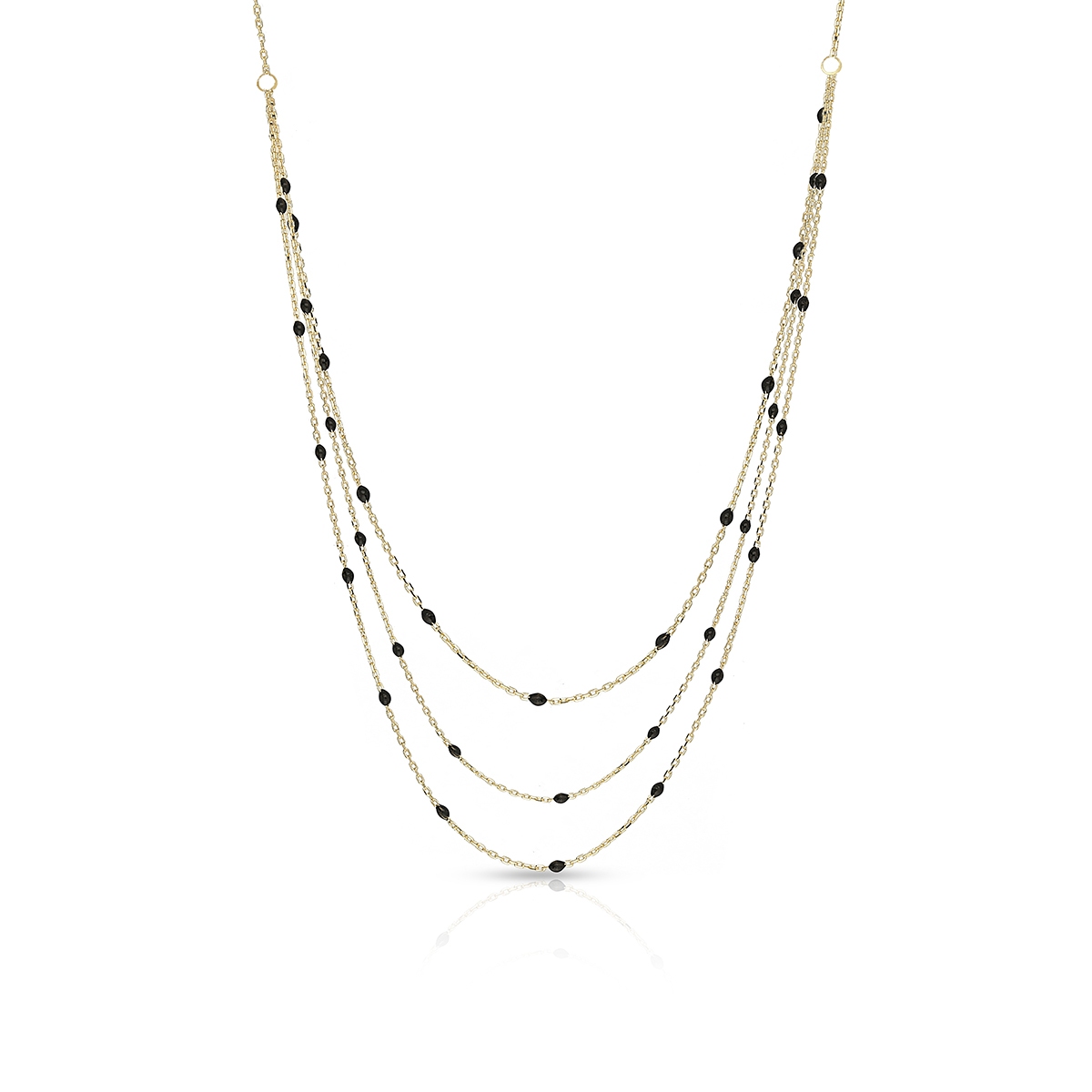 Naszyjnik złoty kaskadowy