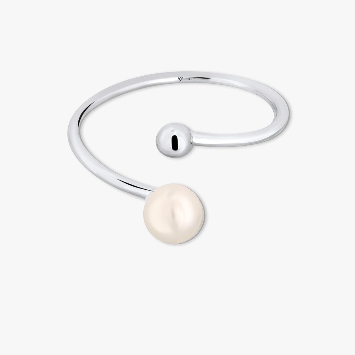 Pierścionek srebrny z perłą