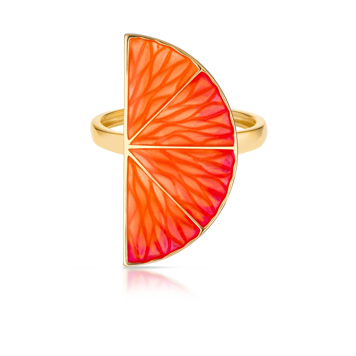 Pierścionek srebrny Kwiaty Nocy Cytrusy