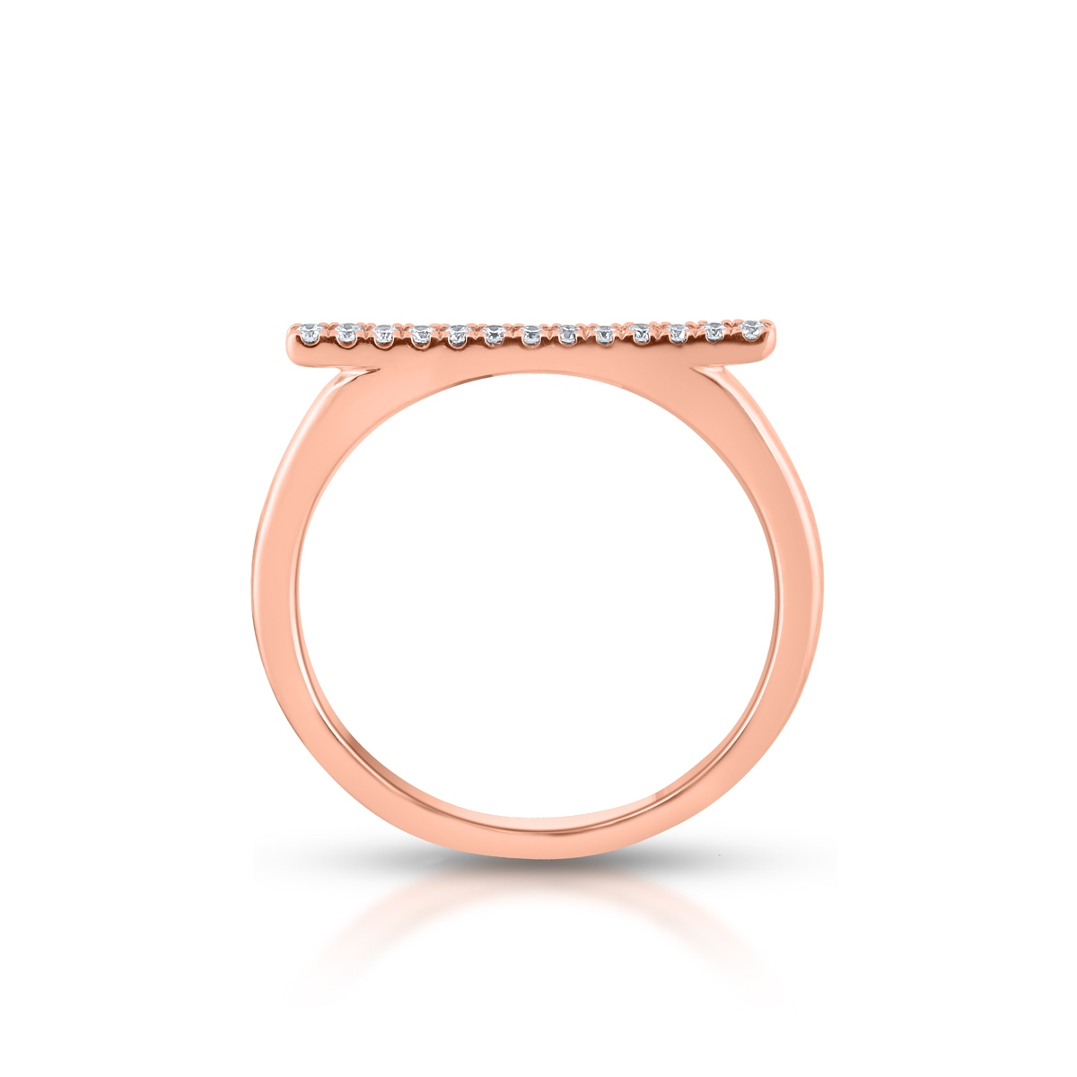 Pierścionek złoty z brylantami