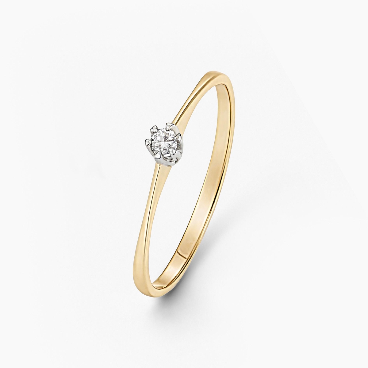 Pierścionek zaręczynowy złoty Jedyny