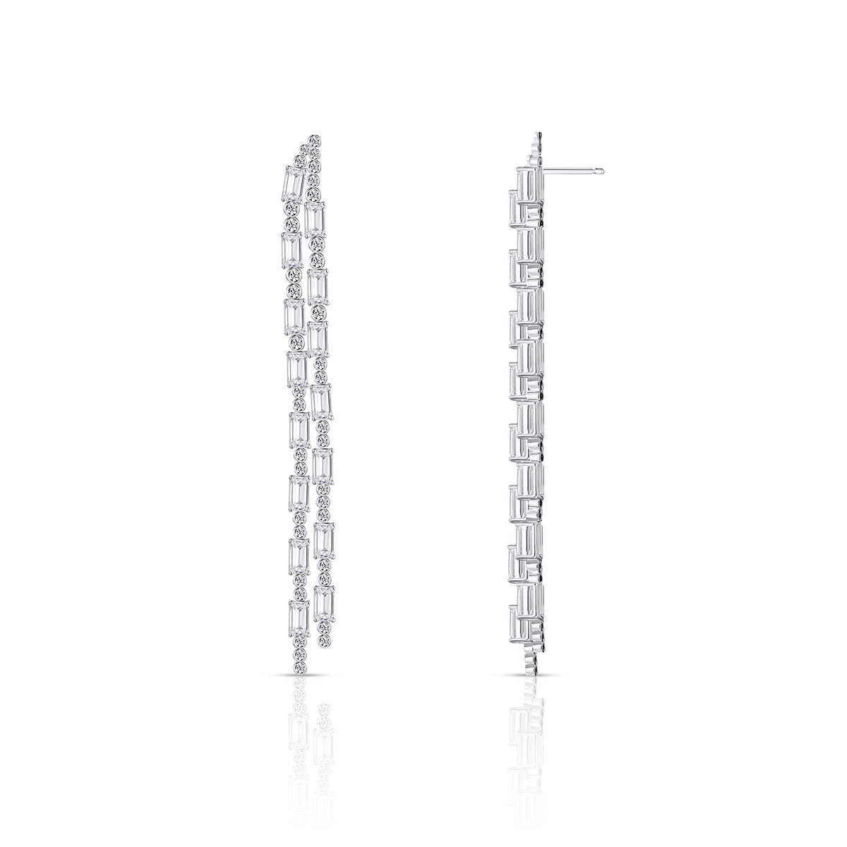 Kolczyki srebrne z cyrkoniami Ceremonials