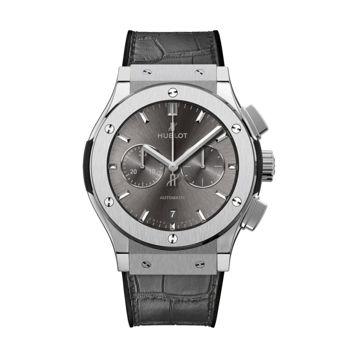 ZEGAREK HUBLOT CLASSIC FUSION RACING GREY CHRONOGRAPH TITANIUM