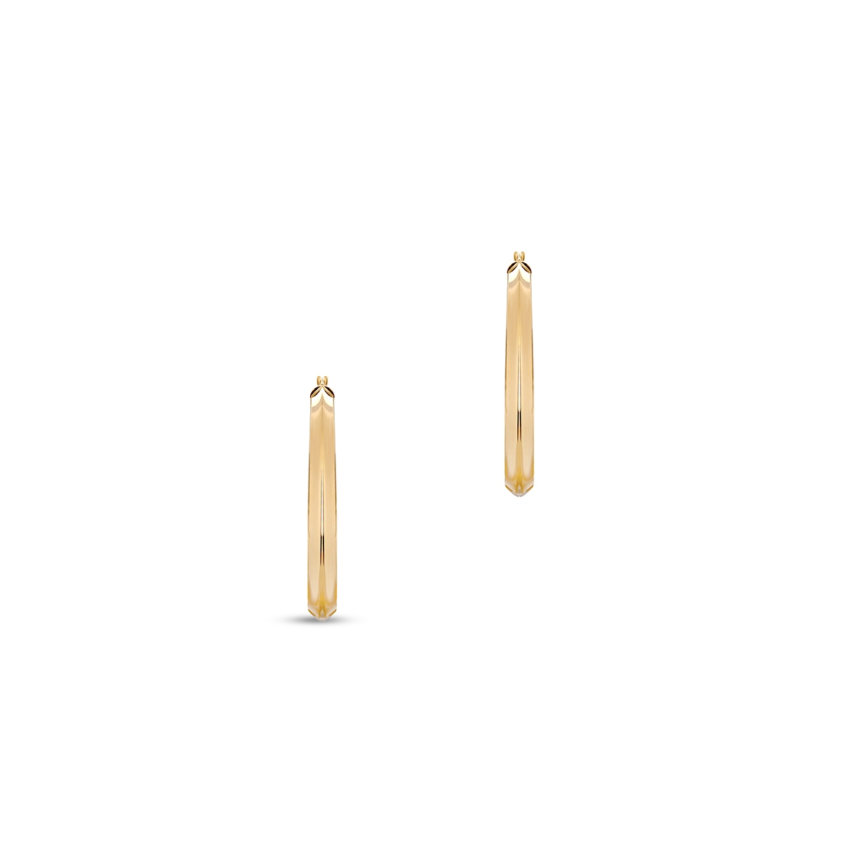 Kolczyki złote geometryczne koła